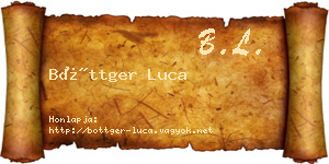 Böttger Luca névjegykártya